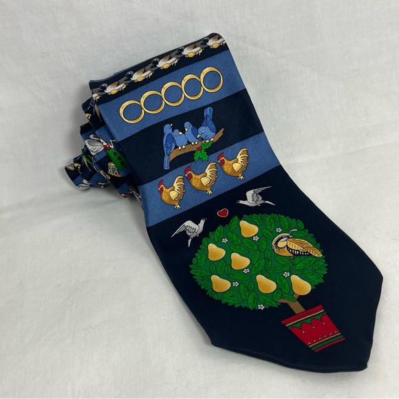 St. Nicks Tie Shop 12 Days of Christmas Silk Tie - Picture 10 of 10